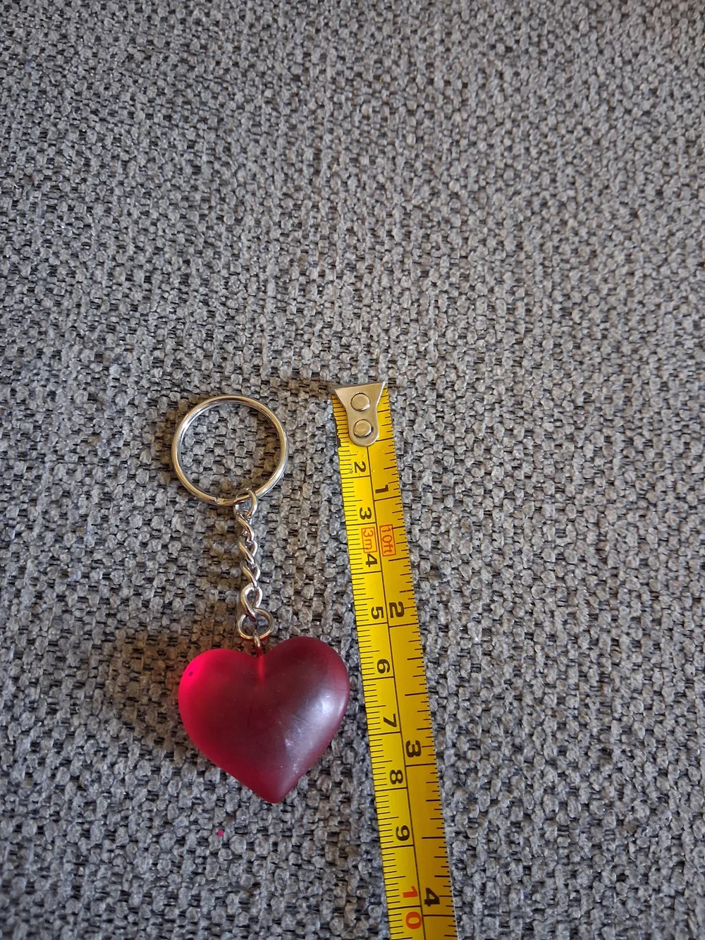 Heart Keychain Pendant in Red - Unbranded